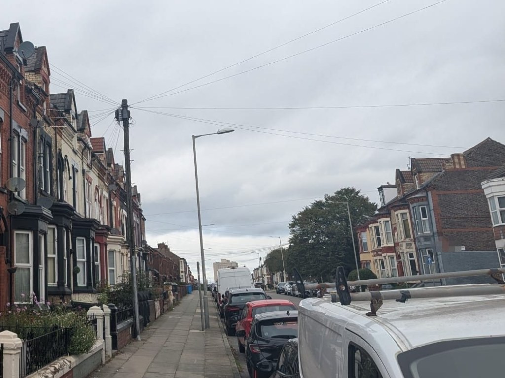 Victorian terraces along a tree-lined street in Walton, Liverpool
